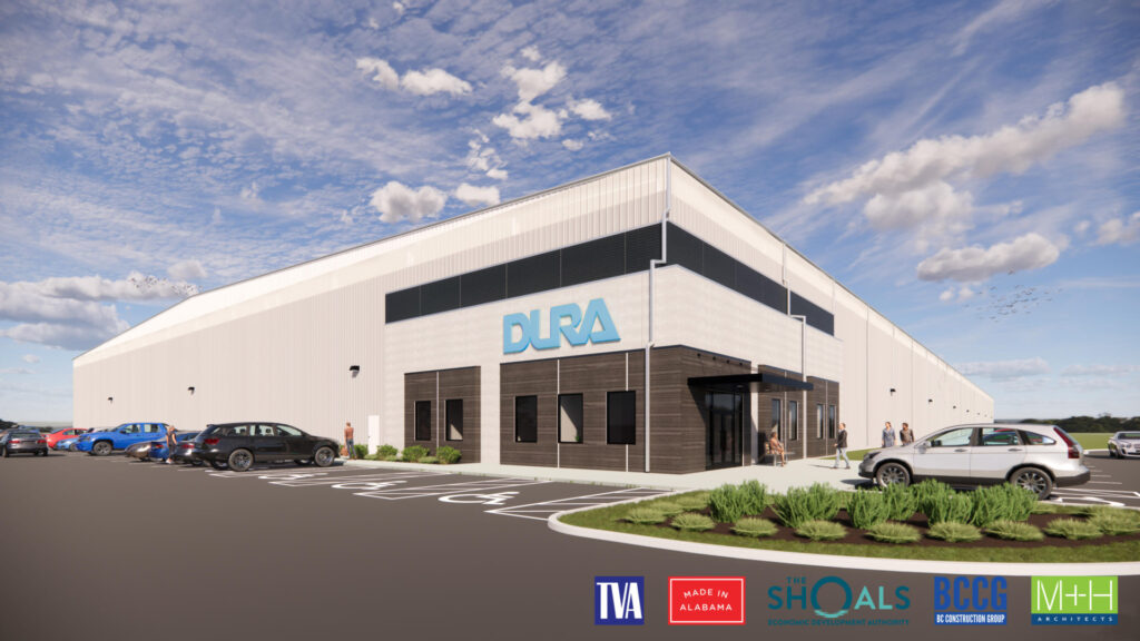 23 new million-dollar construction permits approved in Alabama last week 5 DURA Muscle Shoals Facility Rendering 1 scaled 1