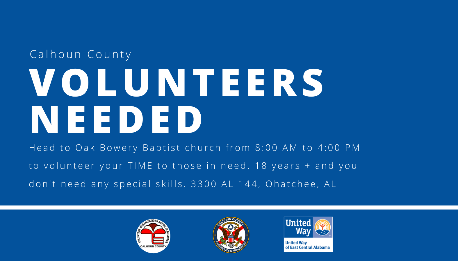 Civic Calhoun County Needs Voulnteering In Alabama