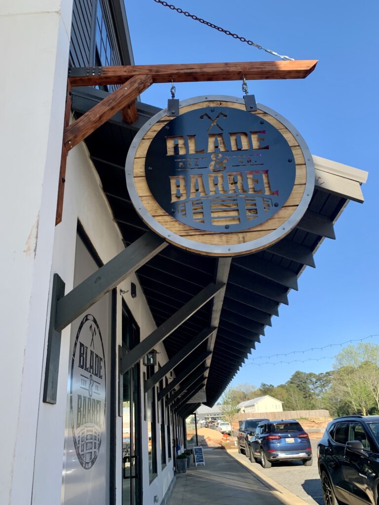 Fun Blade And Barrel Sign