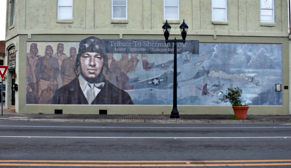 Art, Civic, Education, Fun Mural In Honor Of Tuskegee Airmen