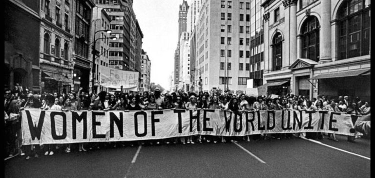 Women's suffrage march