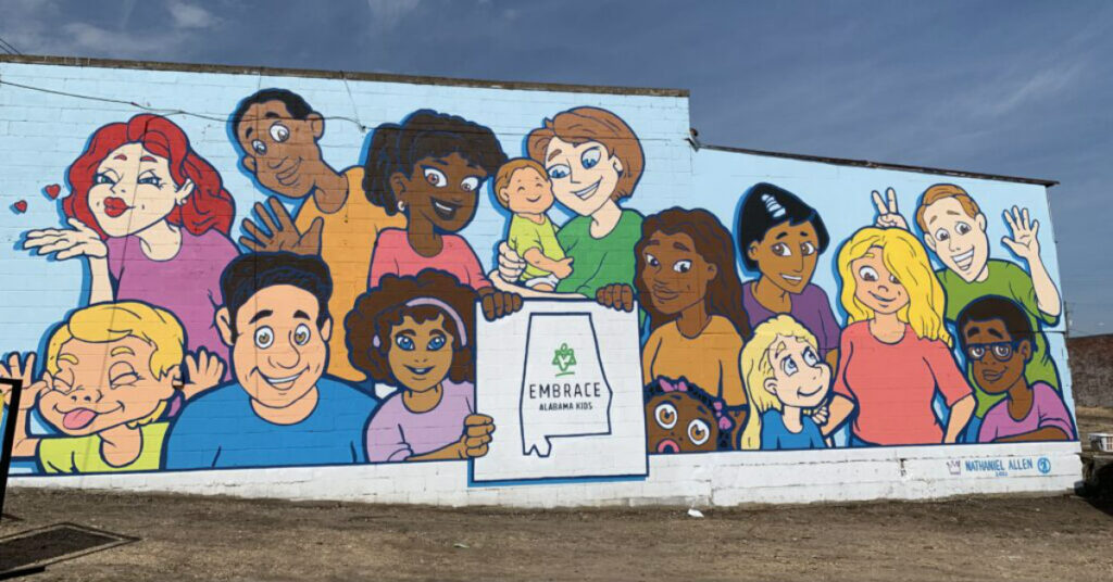 NEW mural in Montgomery raises awareness Alabama’s vulnerable children