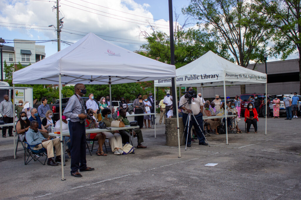 Bamabuzz, Uncategorized The Crowd At The Alabama Historical Commission'S Freedom Riders Ceremony In Birmingham. Photo By Libby Foster For The Bama Buzz.