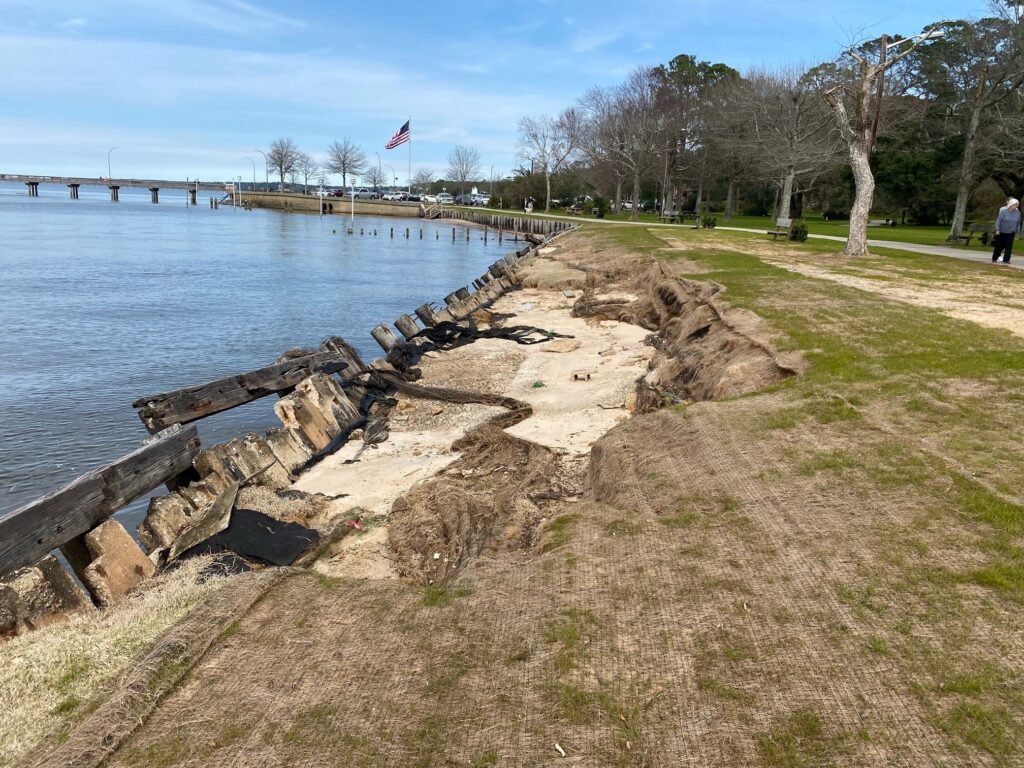 Construction Hurricane Zeta Damage Fairhope Pier, Working Waterfront