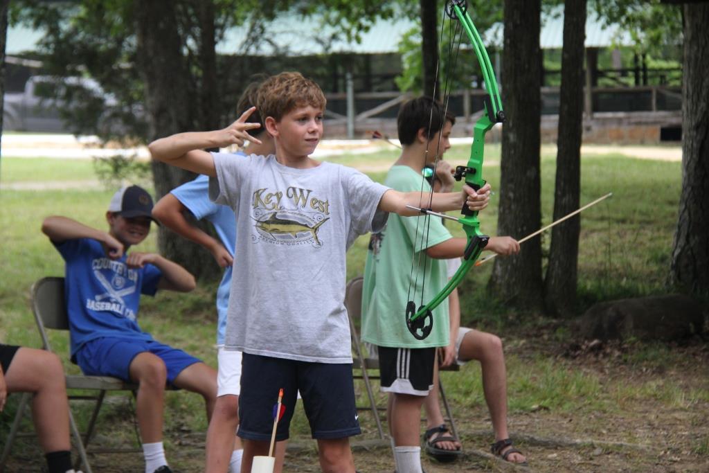 Bamabuzz, Fun, Outdoors Boys Learning Archery Skills At Lookout Mountain Camp. Photo Courtesy Of Lookout Mountain Camp.