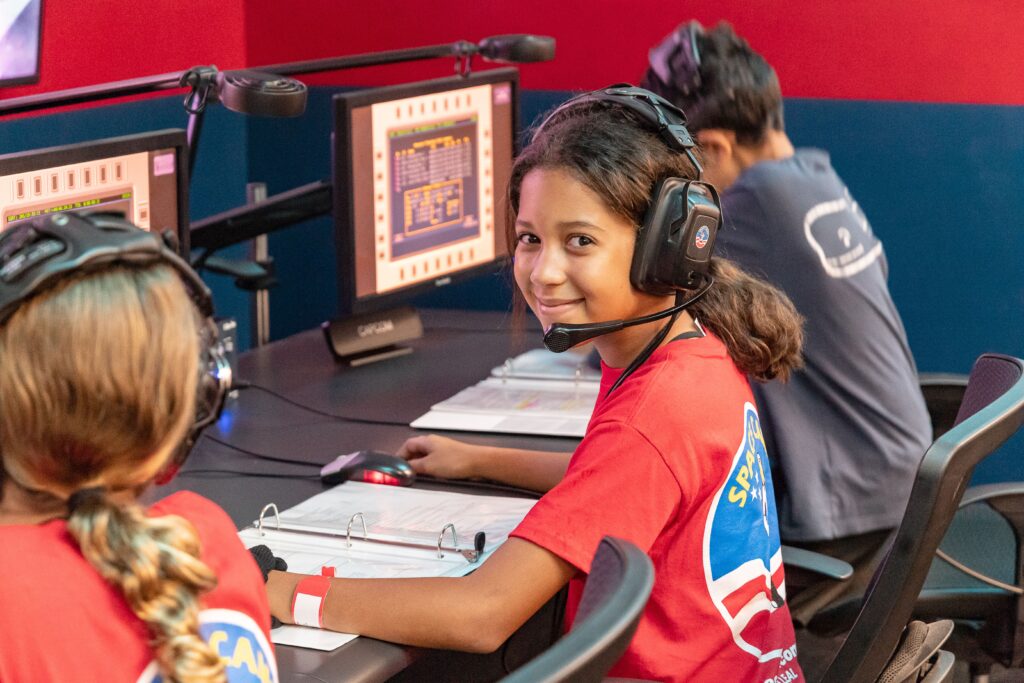 Bamabuzz, Fun, Outdoors A Space Camp Student In Mission Control. Photo Courtesy Of Space Camp.