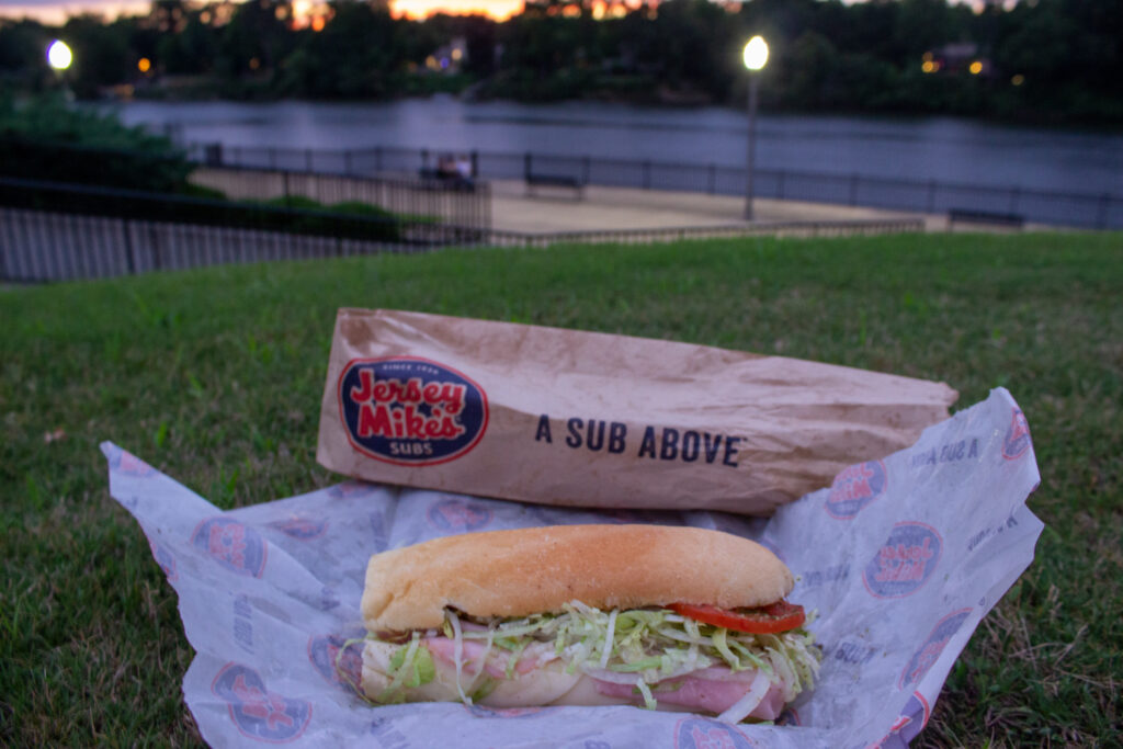Fun, Bamabuzz, Startup News Jersey Mike'S By The Black Warrior River. Nothing Better! Photo By Libby Foster For The Bama Buzz.