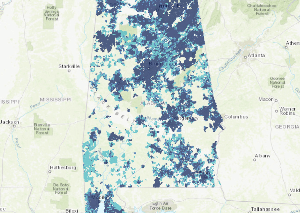 New Alabama Broadband Map identifies need for broadband in rural parts of the state