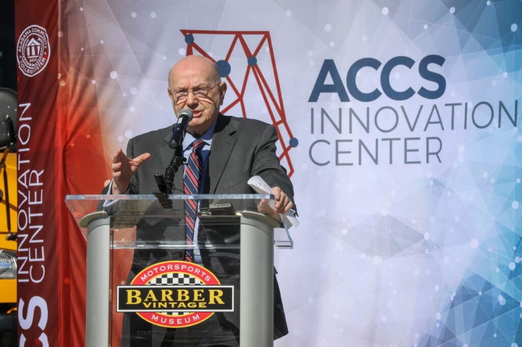 Sports Thumbnail Accs Chancellor Jimmy H. Baker Speaks At Press Conference