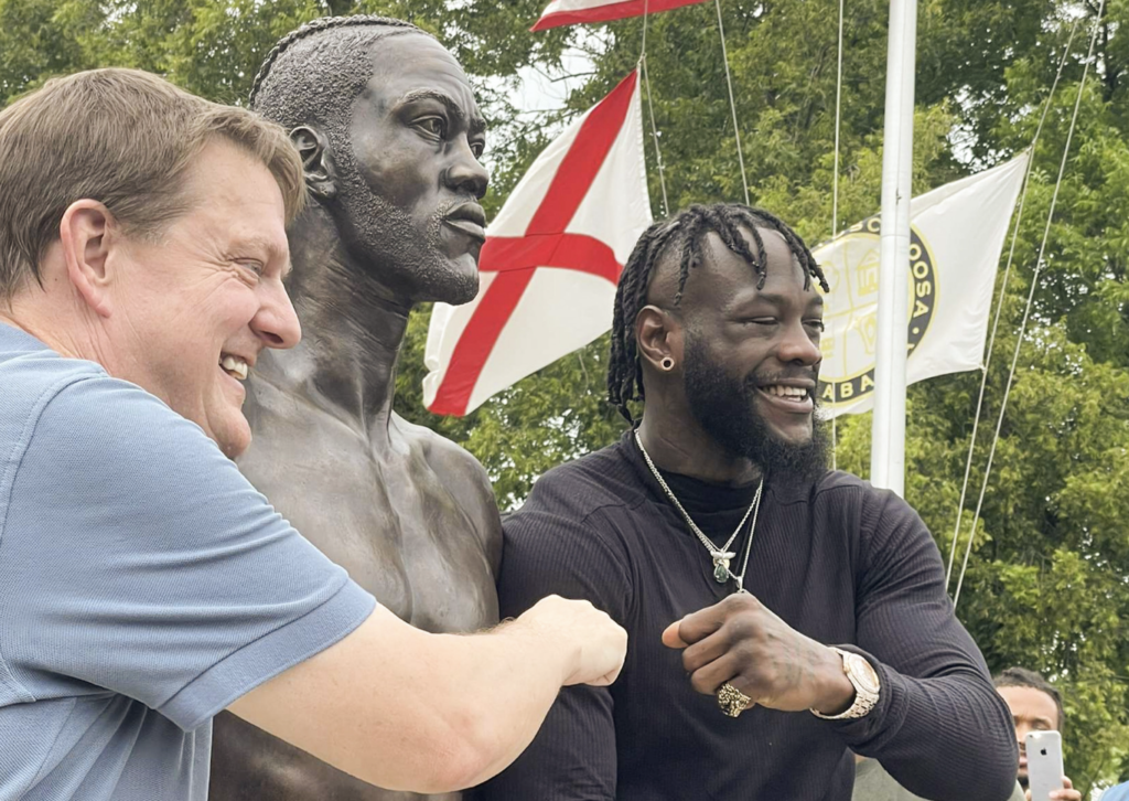 Tuscaloosa honors Deontay Wilder with ‘Bronze Bomber’ statue