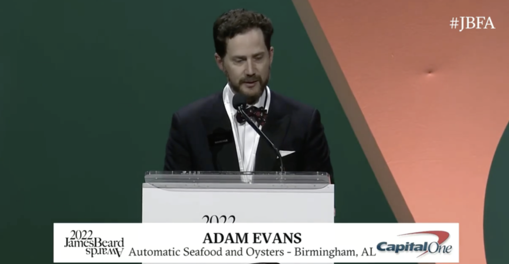 Interview with Shoals native Adam Evans, James Beard Awards winner for best chef in the South Interview with Shoals native Adam Evans, James Beard Awards winner for best chef in the South