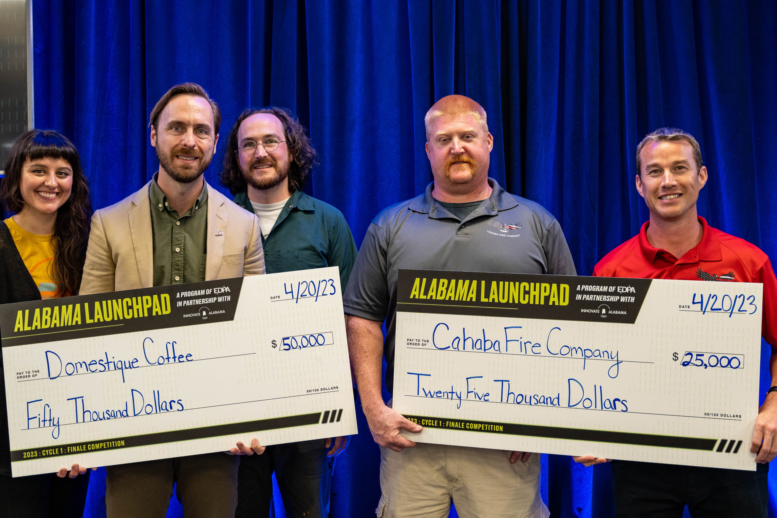 Domestique Coffee and Cahaba Fire Company win K at Alabama Launchpad Finale in Tuscaloosa