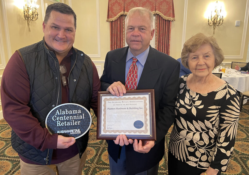 107-year-old hardware store receives latest Alabama Centennial Retailer Award