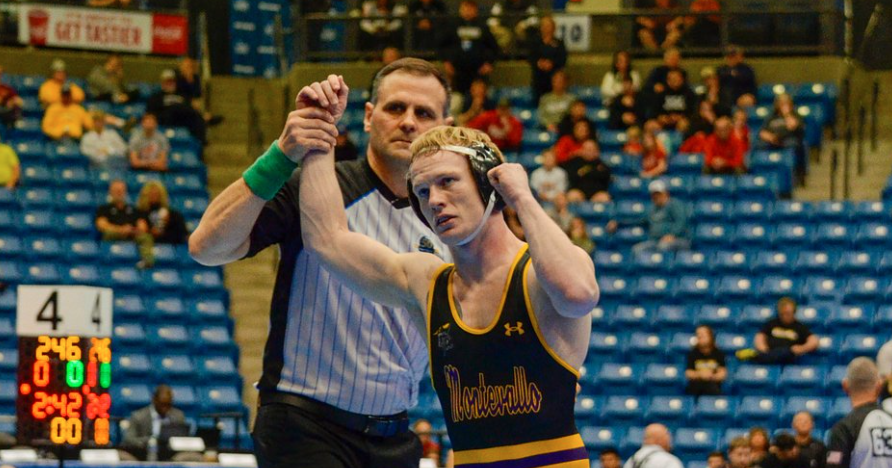 Local wrestler caps perfect season with first NCAA title in Montevallo history