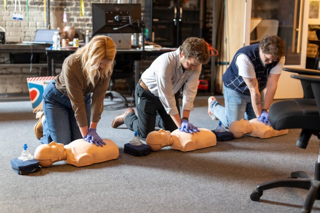 How your company can become a team of life savers now through this local CPR + AED Training course