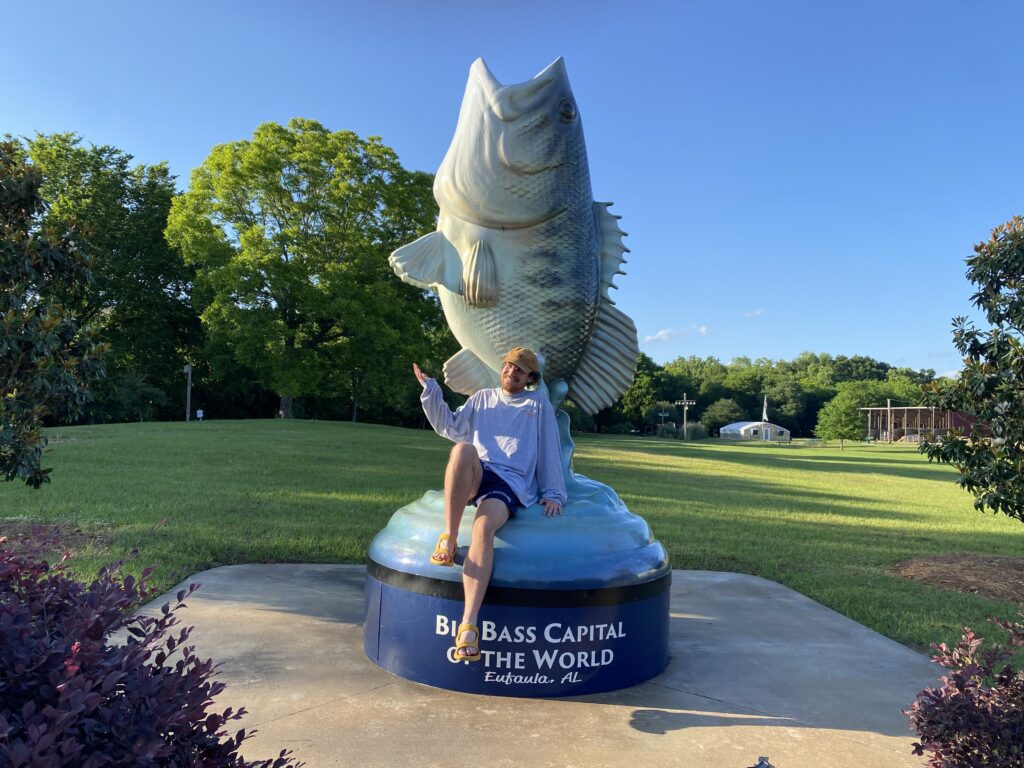 Meet Manny—Eufaula’s 12-foot fish statue with an astonishing story