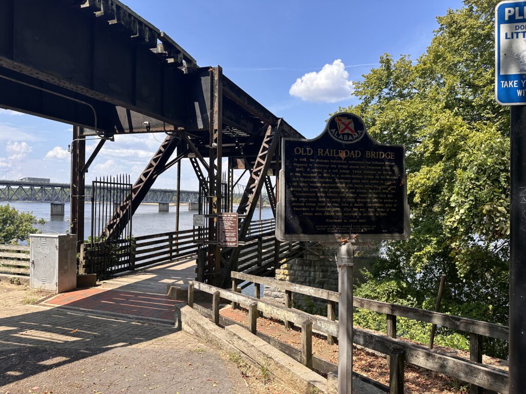Alabama’s oldest river bridge, The Old Railroad Bridge in Sheffield Alabama’s oldest river bridge, The Old Railroad Bridge in Sheffield