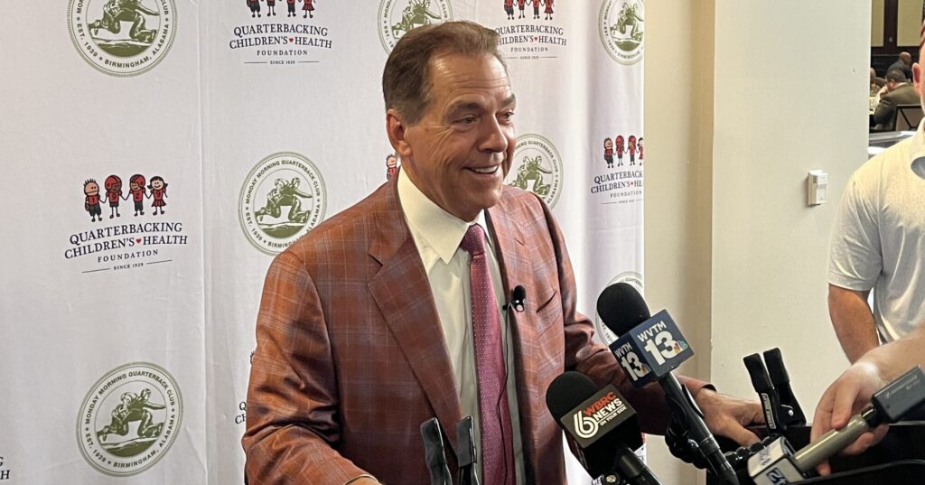 WATCH: Nick Saban reacts to being inducted into College Football Hall of Fame