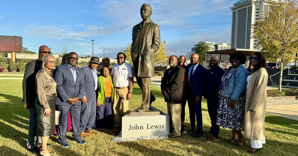 New John Lewis statue unveiled at EJI’s Legacy Plaza in Montgomery