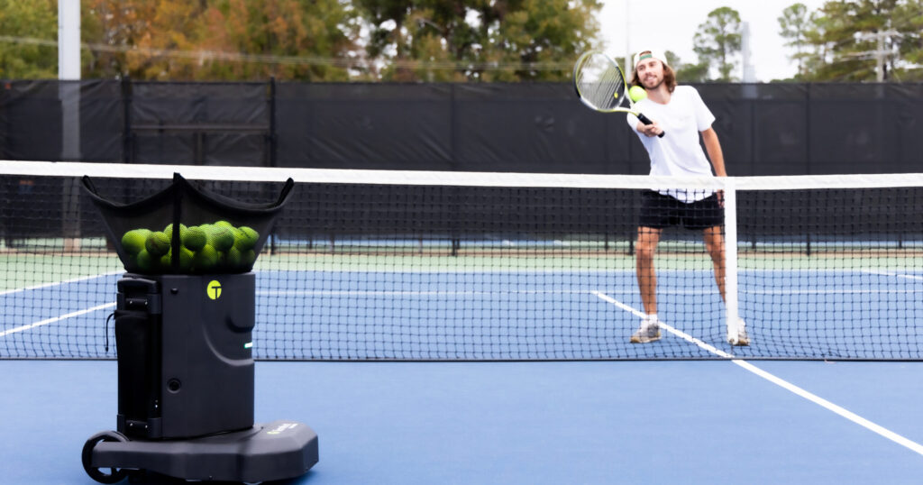 Auburn company launches first AI tennis ball machine for training
