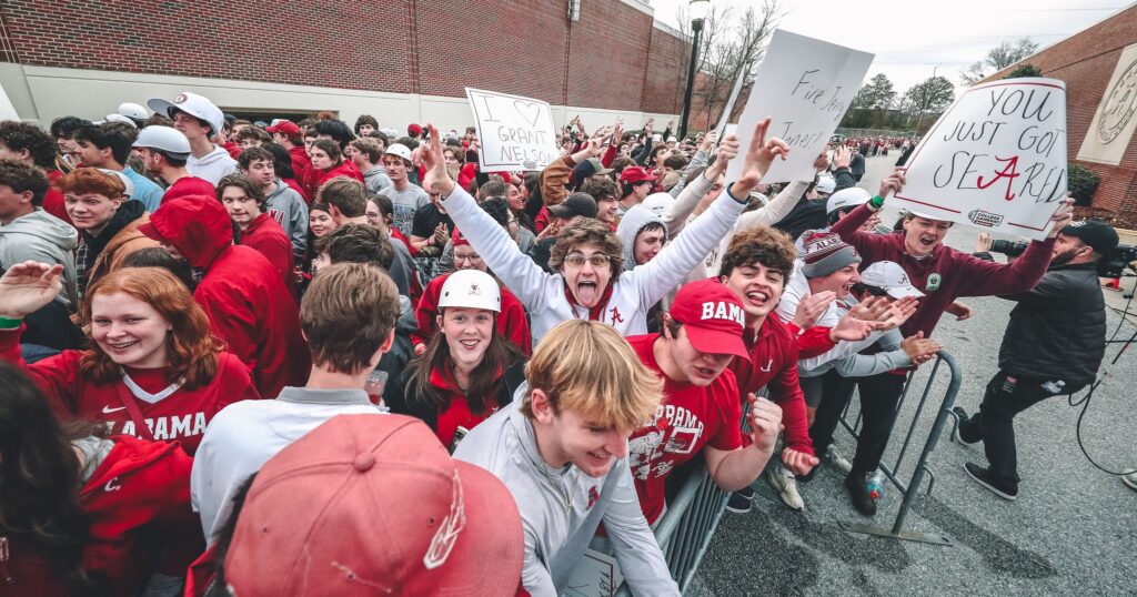Students, fans camp outside Coleman Coliseum ahead of Alabama-Auburn showdown
