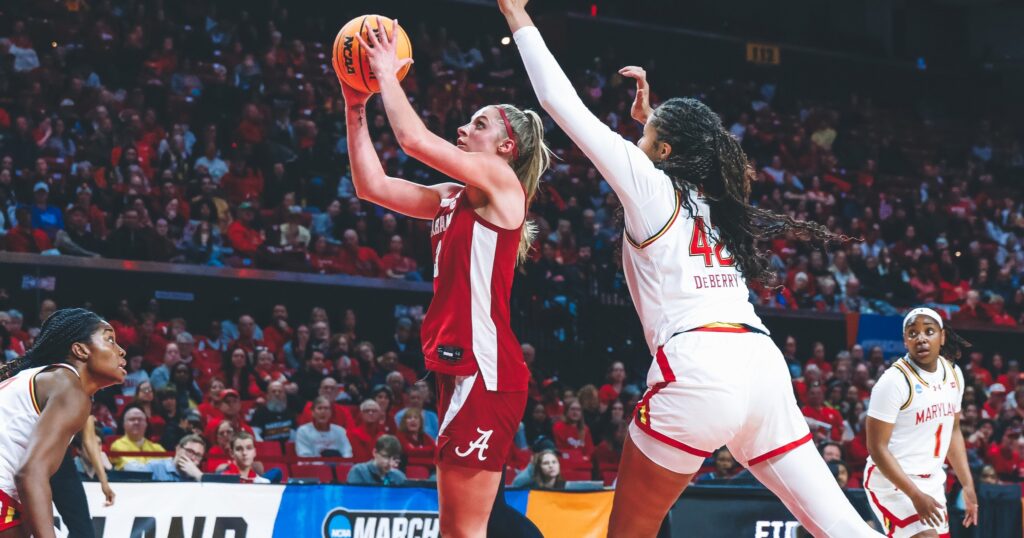 Sarah Ashlee Barker sets new school record, makes national headlines in Alabama’s loss to Maryland