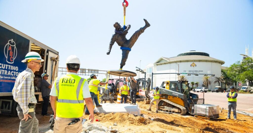 Statues Arrive For Mobile’S New M Hall Of Fame Walk [Video]