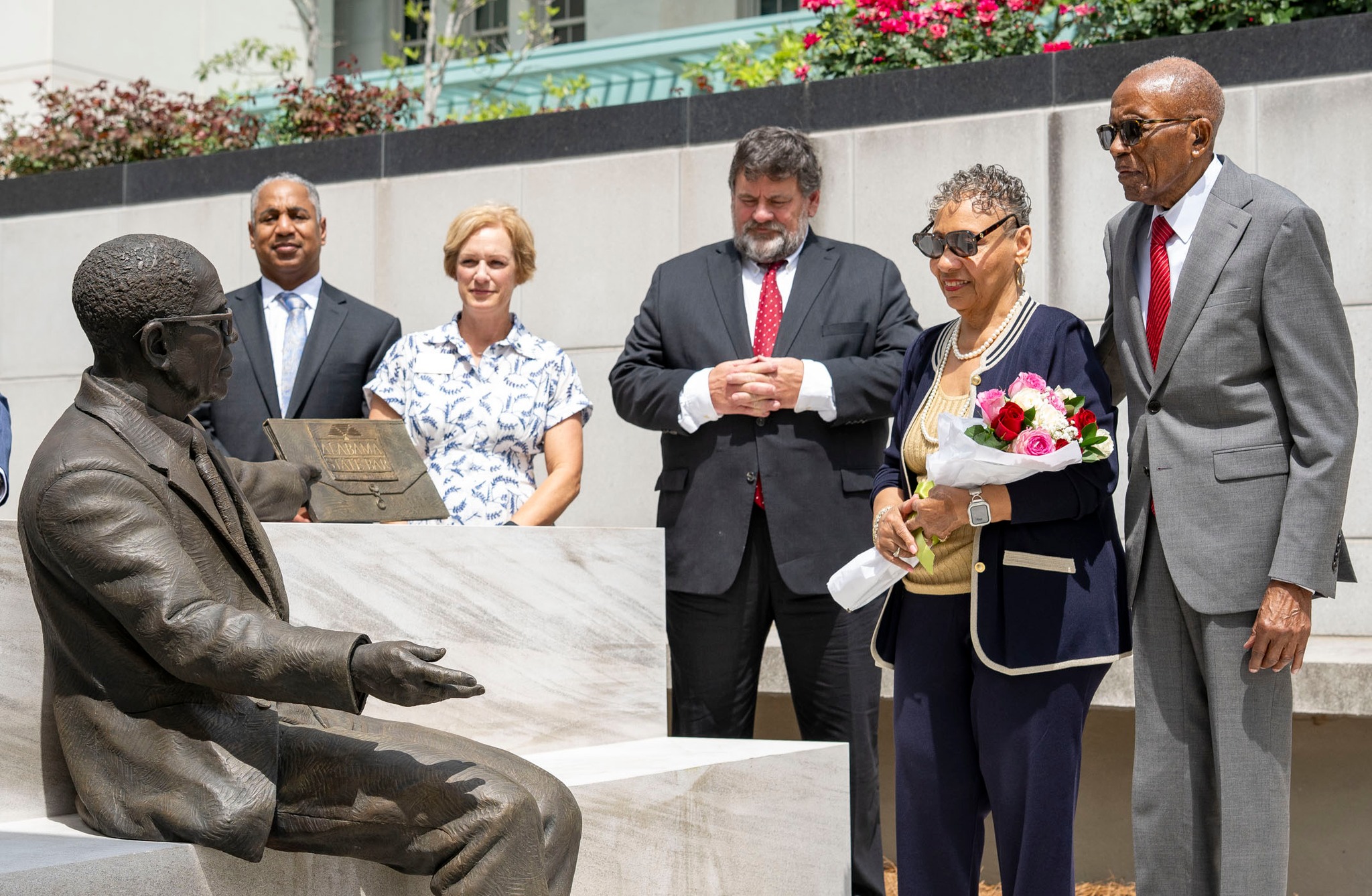 Alabama State Bar unveils statue honoring civil rights attorney Fred Gray 