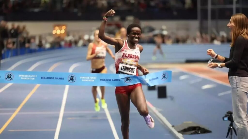 Alabama’s Doris Lemngole sets new collegiate record in 3000m