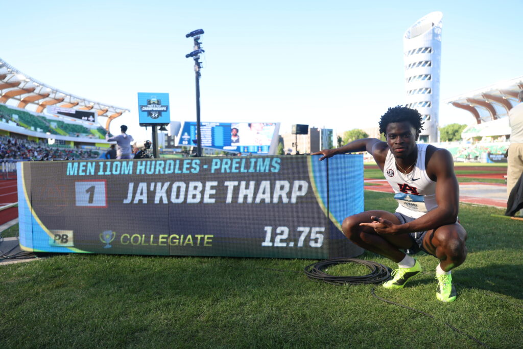 Auburn’s Ja’Kobe Tharp sets new world record at NCAA Championships [VIDEO]