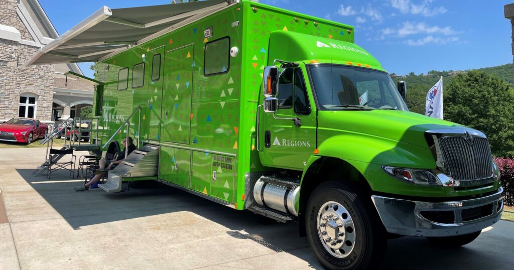 Regions Bank rolls out branch on wheels to Tuscaloosa campuses + events